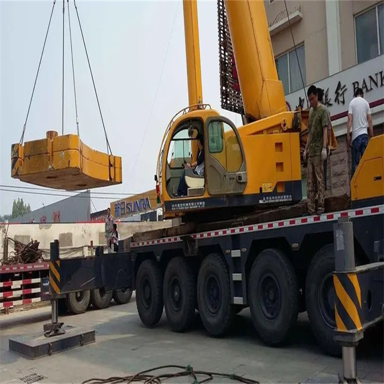 海港当地吊车出租|机器吊装|75吨|工厂搬迁服务